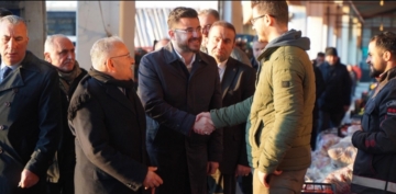 İl Başkanı Okandan Hal Esnafını Ziyaret Etti