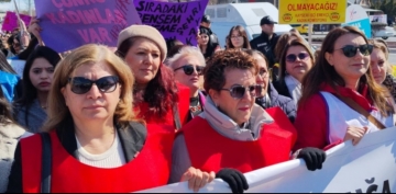 Kayseri�de 8 Mart Kad�nlar G�n� y�r�y���