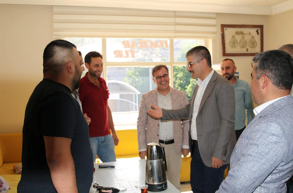 İl Başkanı Çopuroğlu Hacılar’ı Ziyaret Etti