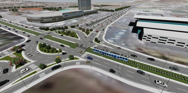 Terminal Kavşağı’ndaki katlı kavşak çalışmaları hızla ilerliyor