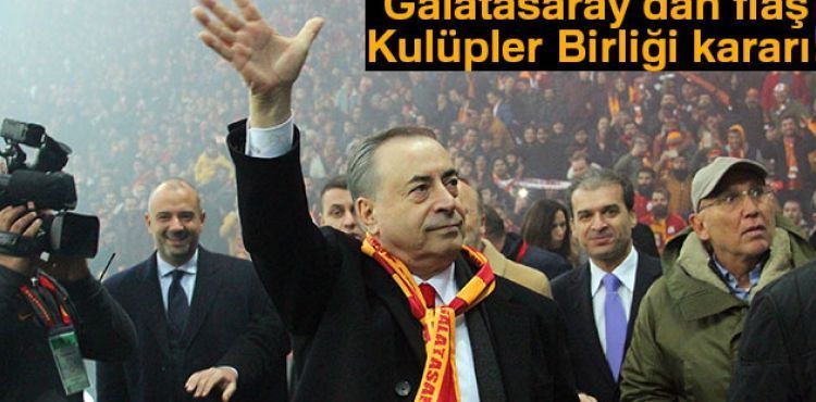 Galatasaray, Kulüpler Birliği toplantılarına katılmayacak Giriş:04 Aralık 2018 20:14