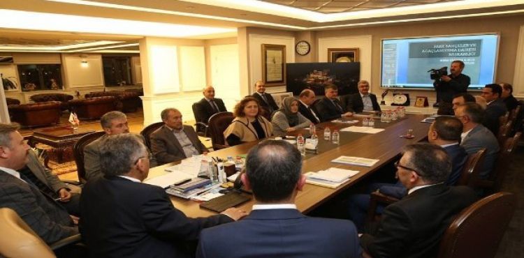 Başkan Dr. Memduh Büyükkılıç, Koornidasyon toplantısı ile şehir bütünlüğü yatırımları