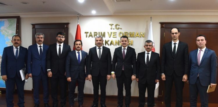 Başkan Çelik Tarım ve Orman Bakanı Pakdemirli ile görüştü
