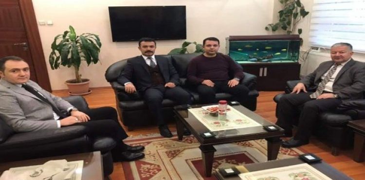 Kaymakam Duru meslektaşlarını makamında ağırladı