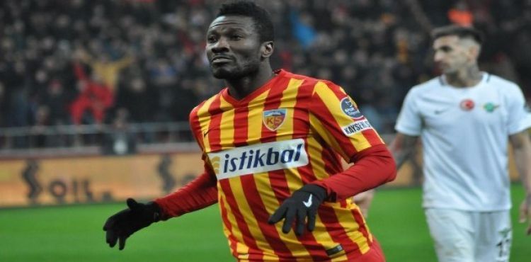 Kayserispor'a Asamoah Gyan'dan kötü haber
