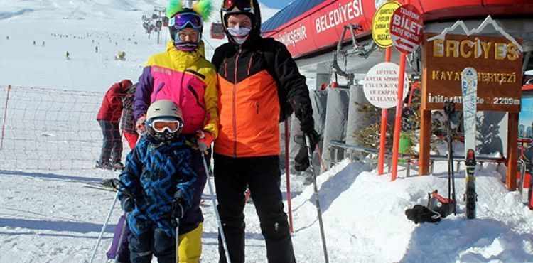 Yabancı turistler Erciyes’ten mutlu ayrılıyor