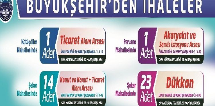 Büyükşehir'den yatırımcılara yeni fırsatlar