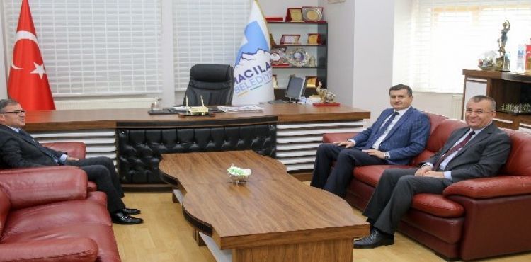 Akın ve Büyükbaş'tan Özdoğan'a hayırlı olsun ziyareti