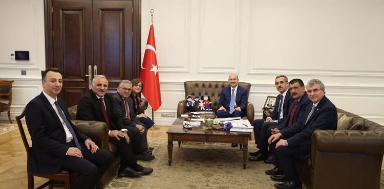 BAŞKAN BÜYÜKKILIÇ, BAKAN SOYLU İLE GÖRÜŞTÜ