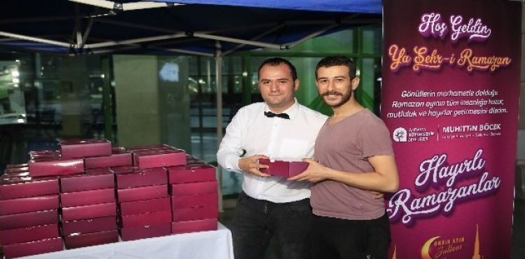 Büyükşehir Belediyesinden, acil iftarlık