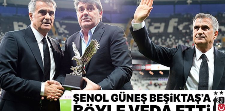Şenol Güneş'e teşekkür plaketi verildi