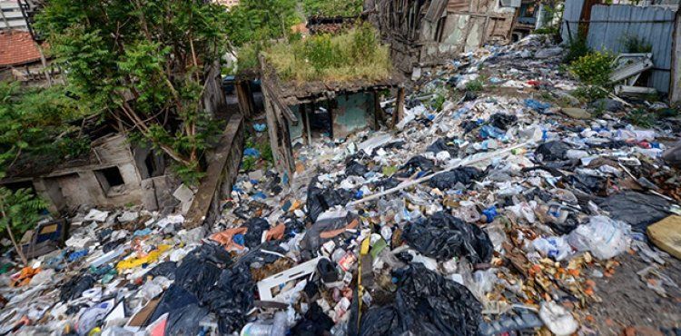 Tarihi bölgeden 350 ton atık toplandı