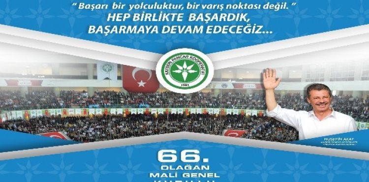 Kayseri Pancar Kooperatifi 66. Mali Genel Kurula hazırlanıyor
