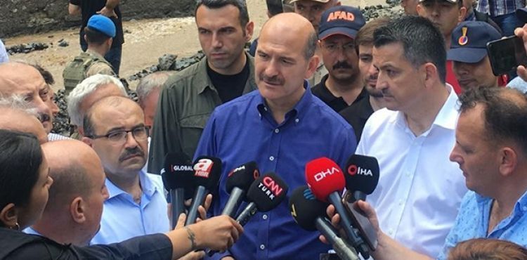 Bakan Süleyman Soylu: 'Selde hayatını kaybedenlerin sayısı 4'e yükseldi'