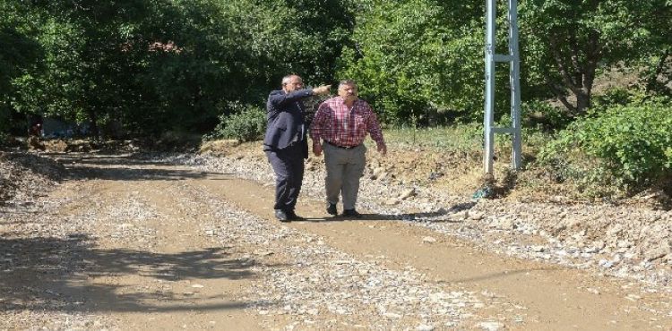 Başkan Öztürk, sel bölgesinde incelemelerde bulundu