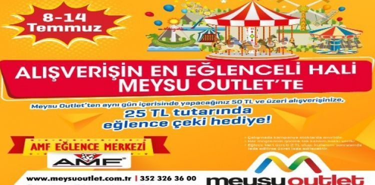 Meysu Outlet' te Eğlence Çeki Kampanyası