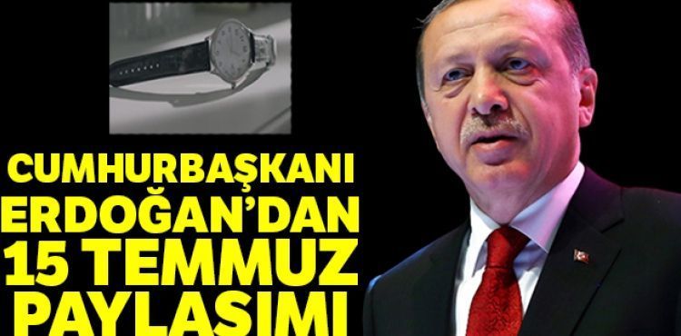 Cumhurbakan Erdoan'dan 15 Temmuz paylam