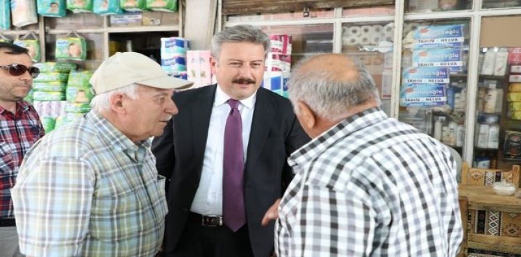 Başkan Palancıoğlu Cami Kebir Esnafını Ziyaret Etti