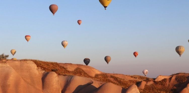 Kapadokya'da balon turları iptal edildi