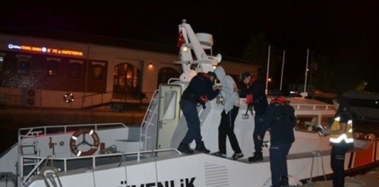 Sahil güvenlik Bozcaada'da can kurtardı