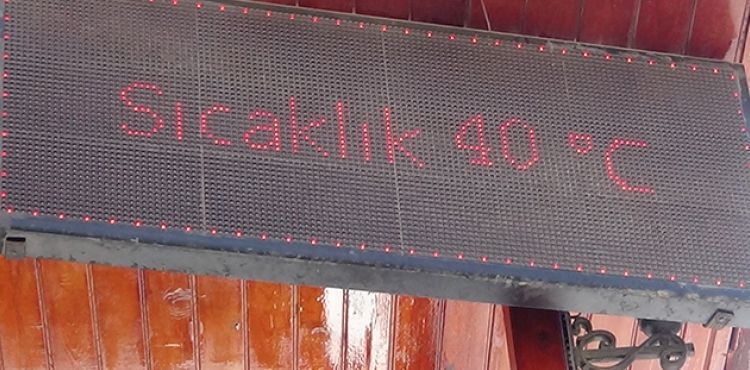 Kırıkhan'da termometreler 40 dereceyi gösterdi