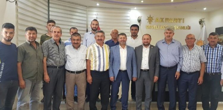 Karayel, AK Parti Develi İlçe Başkanlığı ve Ziraat Odasını Ziyaret Etti