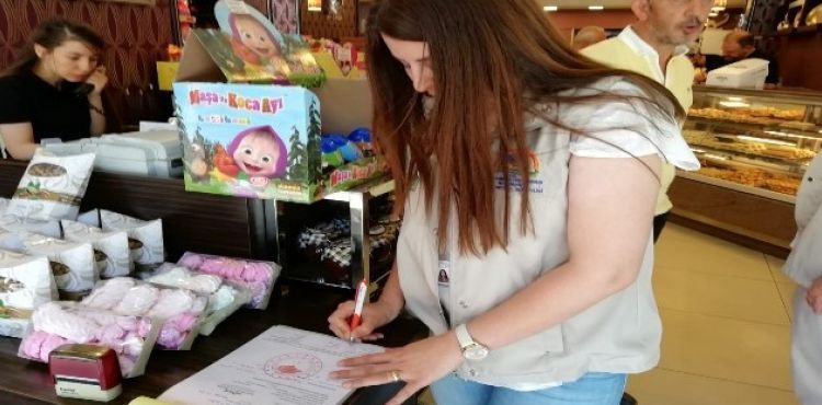 Kayseri İl Tarım ve Orman Müdürlüğü'nden, bayram öncesi şekerleme ürünlerine denetim