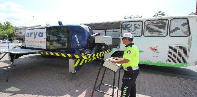 Hacılar'da güvenli sürüş eğitimi