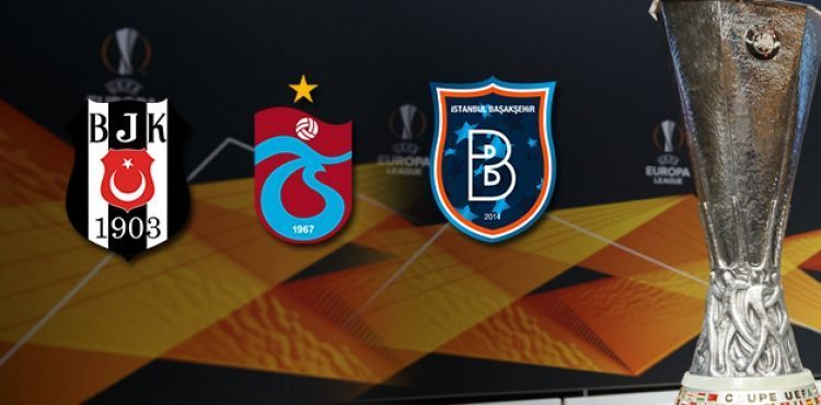 Beşiktaş, Trabzonspor ve Başakşehir'in UEFA Avrupa Ligi'nde rakipleri belli oldu