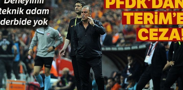 PFDK'dan Fatih Terim'e 4 maç ceza
