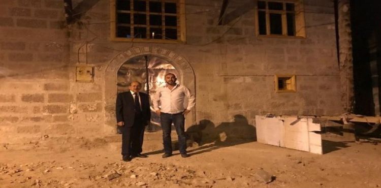 Burhan Kuzu Restorasyonu Devam Eden Tarihi Binada İncelemelerde Bulundu