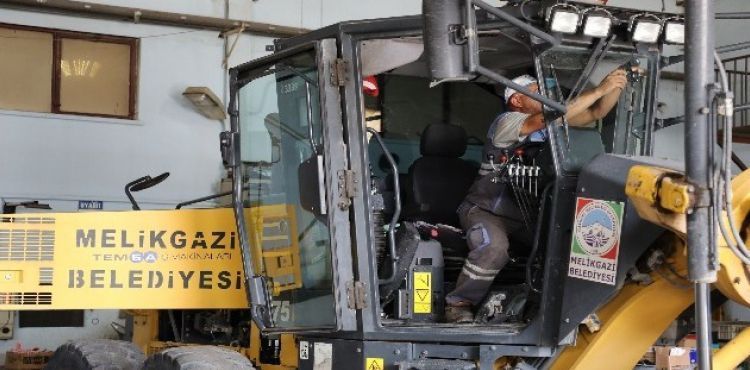 Melikgazi araçları güvenli hizmet sunuyor