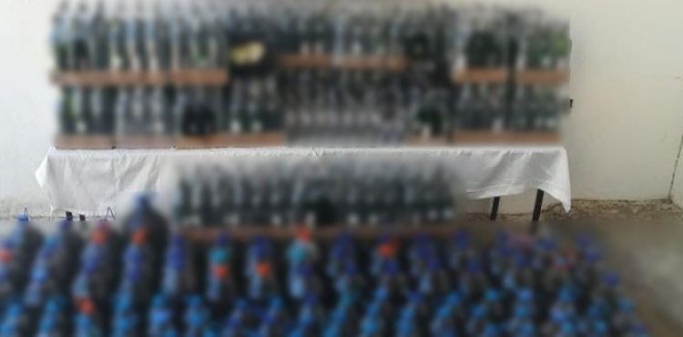 Evden çıkan bin 597 litre kaçak içki şok etti