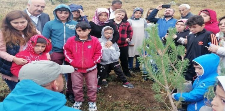 Mutlu Yüzler Projesi'nde ağaç dikme etkinliği yapıldı