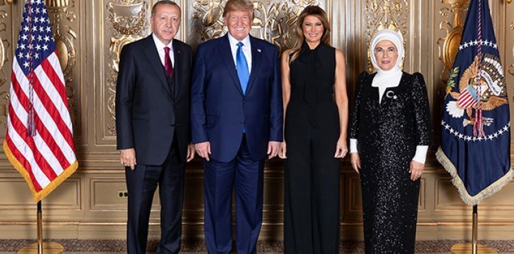 Cumhurbaşkanı Erdoğan, Trump tarafından verilen resepsiyona katıldı