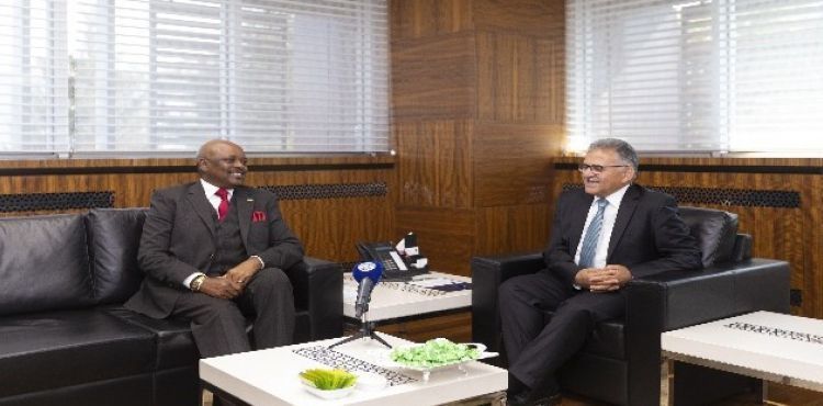 Ruanda'nın Ankara Büyükelçisi Nkurunziza, Başkan Büyükkılıç'ı ziyaret etti