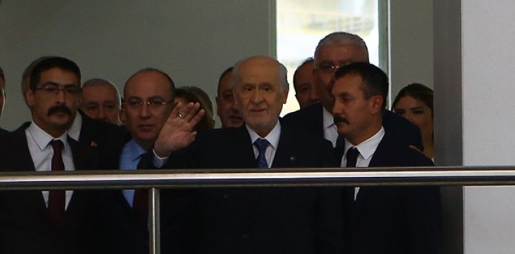 MHP Genel Başkanı Bahçeli MHP Genel Merkezine geldi