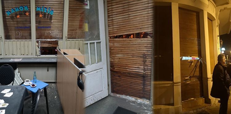 Terör örgütü yandaşları, Almanya'da Türk dükkanlarına saldırdı
