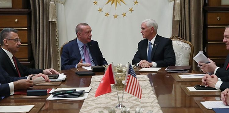 Cumhurbaşkanı Erdoğan-Pence görüşmesi sona erdi