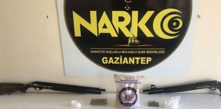 Gaziantep'te film gibi uyuşturucu operasyonu
