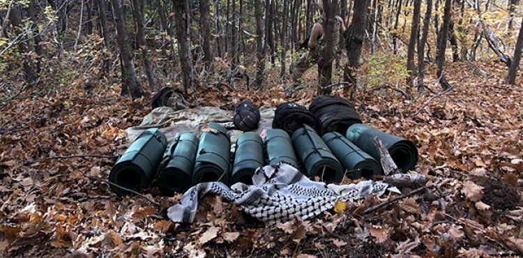 Kıran-5 Operasyonu'nda Muş'ta teröristlere ait sığınak ve depolar imha edildi.