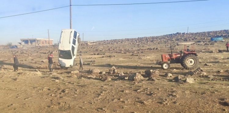 İlginç kaza görenleri şaşırttı