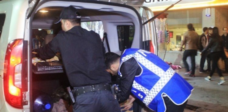 Helikopter havadan destek verdi, polisler denetim yaptı