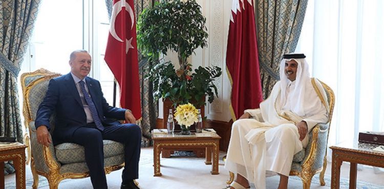 Cumhurbaşkanı Erdoğan, Katar emiri Al Sani ile görüştü
