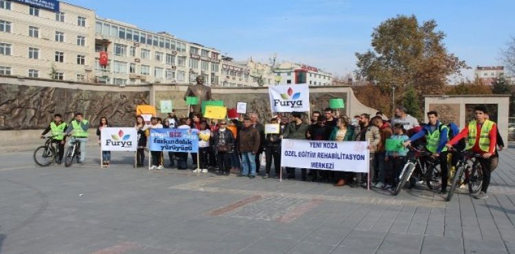 Furya Derneği, otizmli çocuklar için yürüdü
