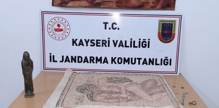 Kayseri’de tarihi tablo ele geçirildi