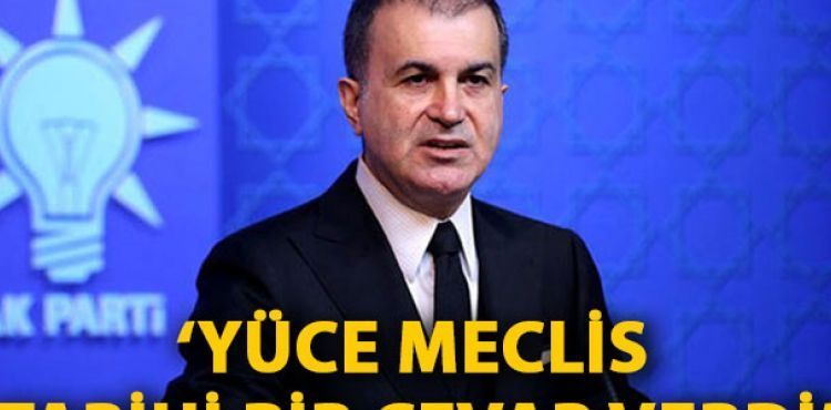 AK Parti Szcs elik: Yce Meclis, Rum ve srail antlamasna Libya Tezkeresi ile tarihi bir cevap verdi