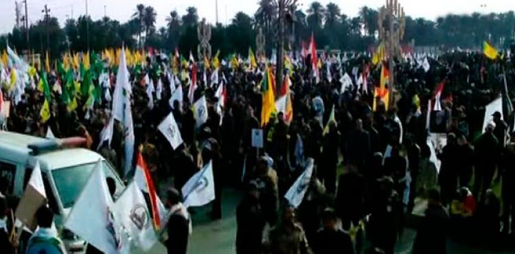 Bağdat'ta Süleymani için binlerce kişi toplandı