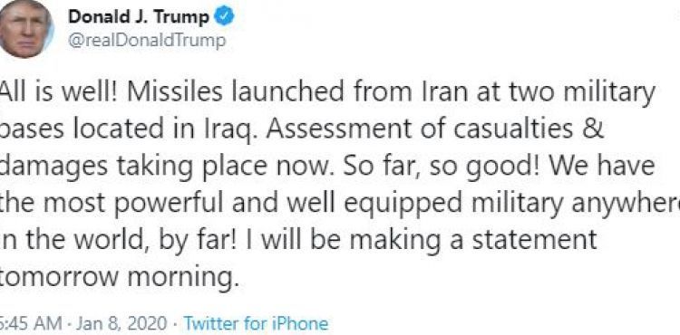 Trump: Kayıp ve hasarların değerlendirilmesi yapılıyor