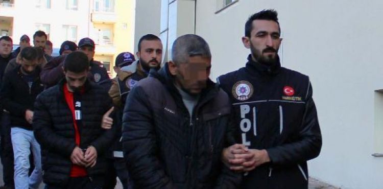 Kayseri'de uyuşturucu operasyonuna 14 gözaltı